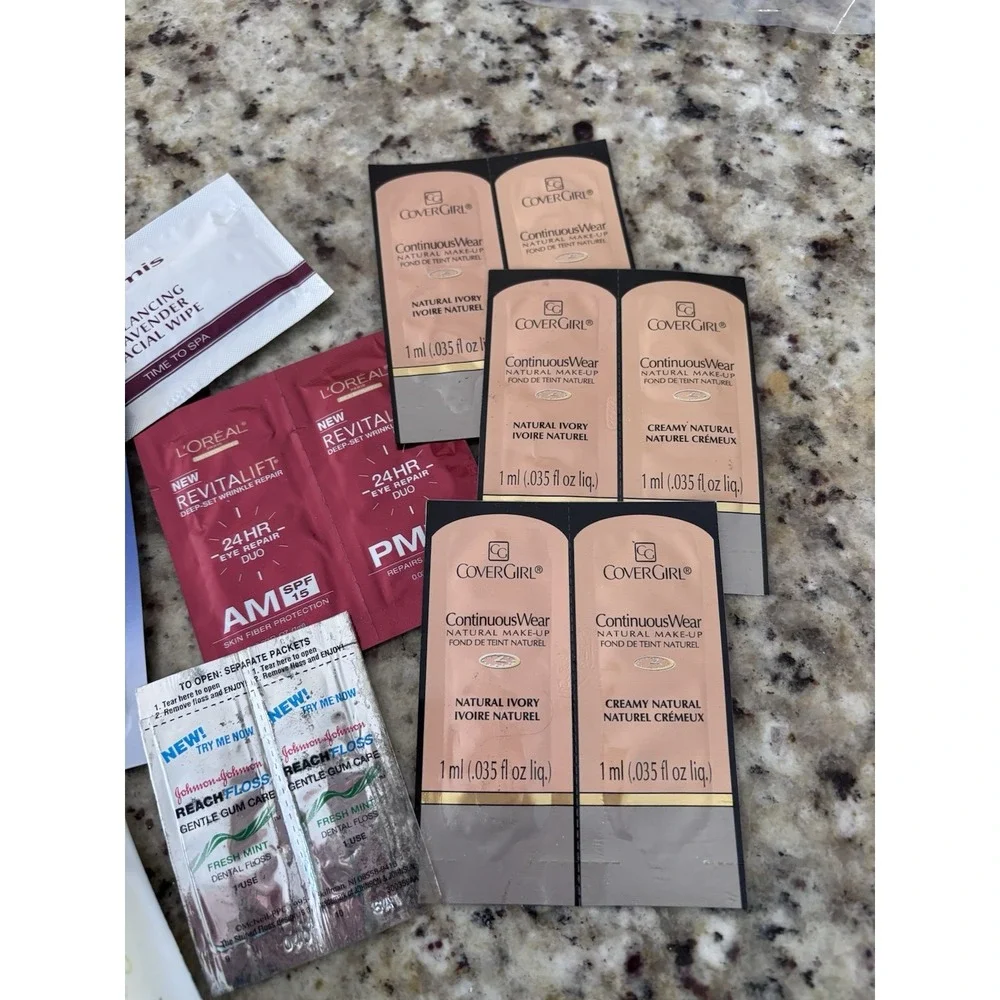 Samples, Shampoo, Facial Cream, Body‎ Lotion, Make Up Under Eye Patches 3417